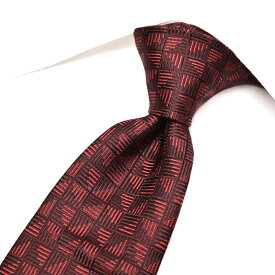 【新春初売り】【P20倍】 ジョルジオ アルマーニ GIORGIO ARMANI ネクタイ オールシーズン メンズ シルク 100% 総柄 レッド イタリア ブランド MADE IN ITALY ビジネス ギフト プレゼント ラッピング無料