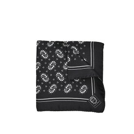 ドルチェ＆ガッバーナ DOLCE & GABBANA ポケットチーフ メンズ シルク 100% 総柄 ブラック イタリア ブランド MADE IN ITALY フォーマル パーティー 結婚式 ギフト