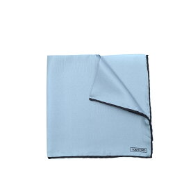 【クリアランス】【半額以下】 トムフォード TOM FORD ポケットチーフ メンズ シルク 100% 無地 ライトブルー イタリア ブランド MADE IN ITALY フォーマル パーティー 結婚式 ギフト プレゼント