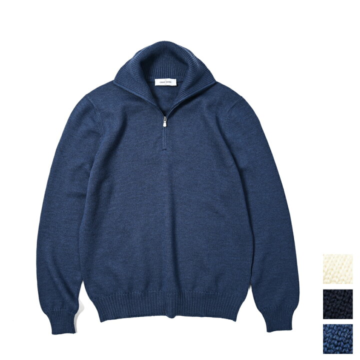 楽天市場】【SALE】 グランサッソ GRAN SASSO ハーフジップ ニット 