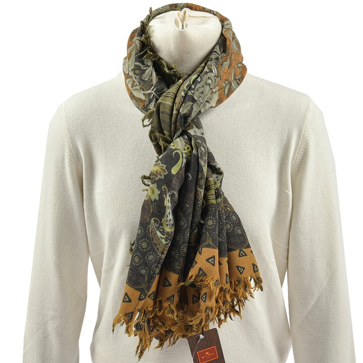 楽天市場】【半額以下】 エトロ ETRO ストール マフラー 秋冬 メンズ  