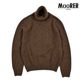 【SALE】 ムーレー MOORER DOBBIACO-NTC ニットセーター ミドルゲージ タートルネック 長袖 秋冬 メンズ カシミヤ 100％ ブラウン イタリア ブランド MADE IN ITALY