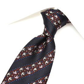 【SALE】【半額以下】 エトロ ETRO ネクタイ オールシーズン メンズ シルク 100% レジメンタル ネイビー イタリア ブランド MADE IN ITALY ビジネス ギフト プレゼント ラッピング無料