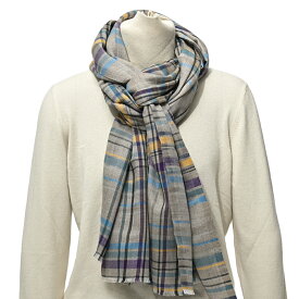 【クリアランス】【半額以下】 エトロ ETRO ストール マフラー 秋冬 メンズ レディース 男女兼用 カシミヤ シルク チェック グレー イタリア ブランド MADE IN ITALY ギフト プレゼント 無料ラッピング
