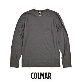 【P10倍】 コルマー COLMAR 【2025-26年 秋冬新作】 長袖 Tシャツ カットソー ロンT クルーネック 秋冬 春 3シーズン メンズ REGULAR FIT レギュラーフィット コットン 100% グレー イタリア ブランド COLMAR ORIGINALS