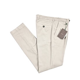 【SALE】【半額以下】 ベルウィッチ BERWICH MORELLO 1P-GD コットンスラックス ワンタック 1プリーツ パンツ 秋冬 メンズ コットン ストレッチ グレージュ イタリア ブランド MADE IN ITALY