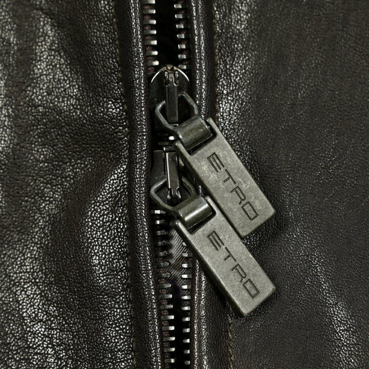 楽天市場】【半額以下】 エトロ ETRO MA-1 レザージャケット ブルゾン 