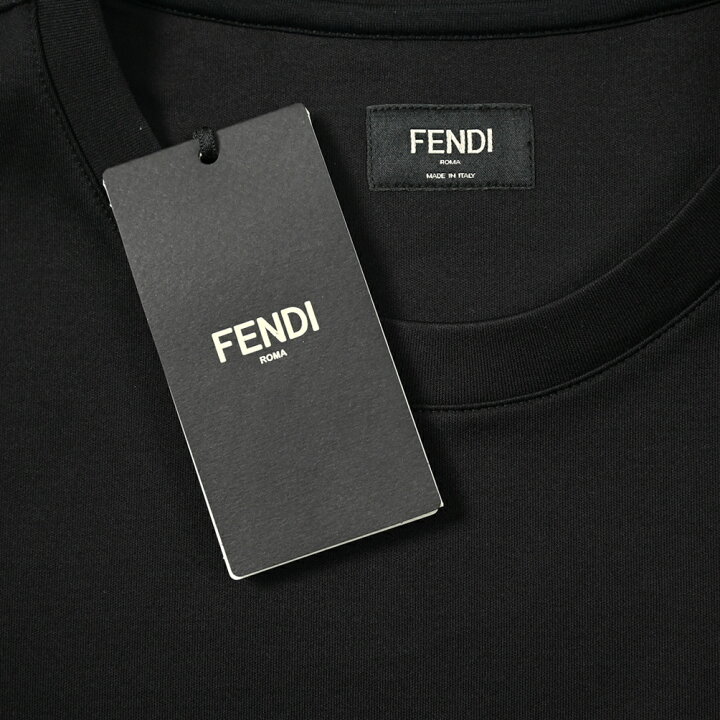 楽天市場】【スーパーSALE】 フェンディ FENDI ブラックコットンT 