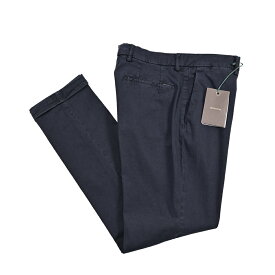 【クリアランス】【半額以下】 ベルウィッチ BERWICH YRETRO-GD レトロ スラックス ノータック チノパンツ 秋冬 メンズ コットン リヨセル ストレッチ ネイビー イタリア ブランド MADE IN ITALY