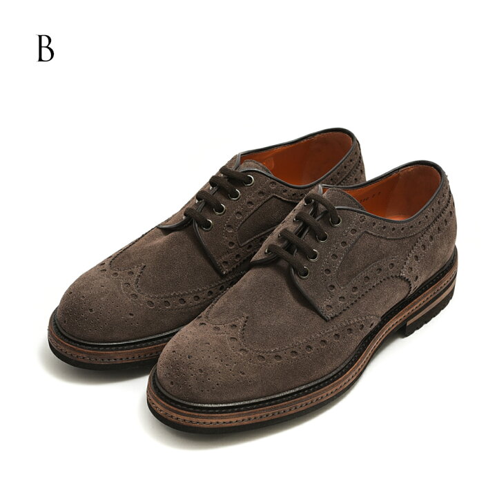 楽天市場】サントーニ Santoni レースアップ スエードレザー シューズ 