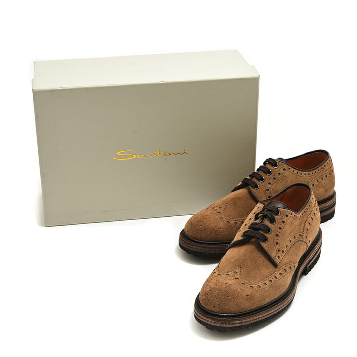楽天市場】サントーニ Santoni レースアップ スエードレザー シューズ 