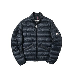 【SALE】 モンクレール MONCLER AGAY ショートダウンジャケット スリムフィット 秋冬 春 3シーズン メンズ ライトアウター LONGUE SAISON ロングセゾンナイロン グースダウン ネイビー イタリア ブランド MADE IN ITALY