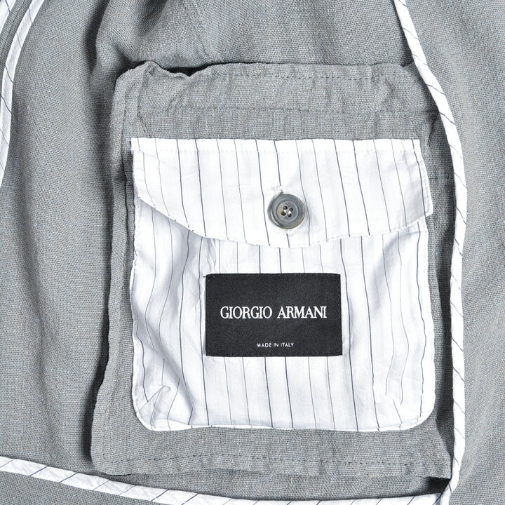 楽天市場】ジョルジオ アルマーニ GIORGIO ARMANI 麻 ジャケット  