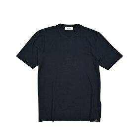 【サマーSALE】 グランサッソ GRAN SASSO 【2025年 春夏新作】 Tシャツ コットンスムース カットソー 半袖 クルーネック 春夏 メンズ ナチュラルストレッチ コットン 100％ ネイビー イタリア ブランド MADE IN ITALY