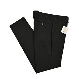 【SALE】【半額以下】 ベルウィッチ BERWICH MORELLO モレロ コットンスラックス ノータック パンツ 春夏 秋 3シーズン メンズ コットンストレッチ ブラック イタリア ブランド MADE IN ITALY