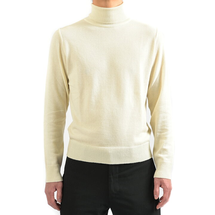楽天市場 半額以下 ラルディーニ Lardini ニット セーター タートルネック メンズ 秋冬 カシミヤ 100 クリーム イタリア ブランド イタリア製 サイズ Xs S M L ガルダローバミラノ