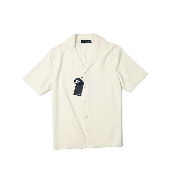 楽天市場】ラルディーニ LARDINI 開襟ニットシャツ オープンカラー 