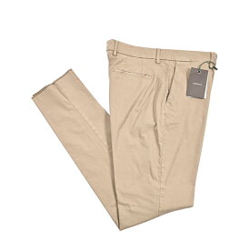 【クリアランス】【半額以下】 ベルウィッチ BERWICH YRETRO LONG-GD レトロ スラックス ノータック チノパンツ 秋冬 メンズ コットン リヨセル ストレッチ ベージュ イタリア ブランド MADE IN ITALY