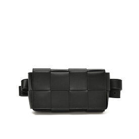 【SALE】 ボッテガヴェネタ BOTTEGA VENETA カセット ベルトバッグ メンズ イントレチャート カーフレザー ブラック イタリア ブランド MADE IN ITALY