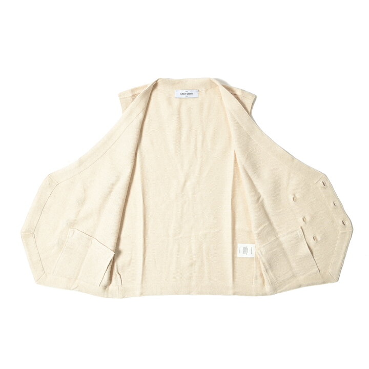 楽天市場】グランサッソ GRAN SASSO LINO-COTTON 麻混 ニットベスト 6B 