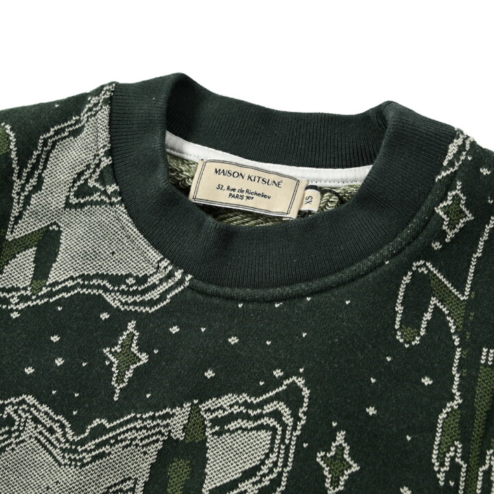 楽天市場】メゾンキツネ MAISON KITSUNE ニットセーター クルーネック 