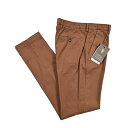 【秋冬先行セール】 ベルウィッチ BERWICH MORELLO モレロ スラックス ノータック パンツ ストレッチ 秋冬 春 3シーズン メンズ コットン ブラウン イタリア ブランド MADE IN ITALY