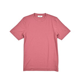 【サマーSALE】 グランサッソ GRAN SASSO 【2025年 春夏新作】 Tシャツ コットンスムース カットソー 半袖 クルーネック 春夏 メンズ ナチュラルストレッチ コットン 100％ レッド イタリア ブランド MADE IN ITALY