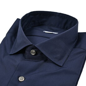 【秋冬先行セール】【P10倍】 オリアン ORIAN 【2025-26年 秋冬新作】 ドレスシャツ ワイシャツ ホリゾンタルカラー 長袖 メンズ Slim Fit スリムフィット コットン 100% ネイビー イタリア ブランド