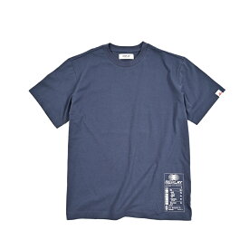 【半額以下】【70％OFF】 リプレイ REPLAY ロゴ Tシャツ カットソー 半袖 クルーネック メンズ コットン 100% ネイビー イタリア ブランド
