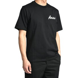 【P20倍】 アミリ AMIRI 【2026-27年 秋冬新作】 AMIRI CITY TEE ロゴ バックプリント Tシャツ カットソー 半袖 クルーネック 春夏 メンズ コットン 100% ロゴ ブラック アメリカ ブランド MADE IN ITALY