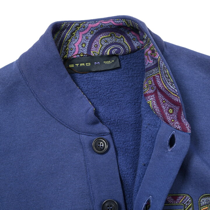 楽天市場】エトロ ETRO スウェット カーディガン スタンドカラー 