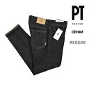 【SALE】 ピーティートリノデニム PT TORINO DENIM REGGAE レゲエ TAPERED FIT テーパードフィット デニム ジーンズ ストレッチパンツ メンズ Indigo Special コットン インディゴブルー イタリア ブランド PT05