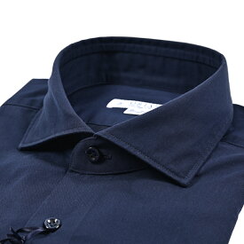 【秋冬先行セール】【P10倍】 オリアン ORIAN 【2025-26年 秋冬新作】 Vintage Classic ヴィンテージクラシック ドレスシャツ ワイシャツ ホリゾンルカラー 長袖 メンズ Slim Fit スリムフィット コットン 100% ネイビー イタリア ブランド