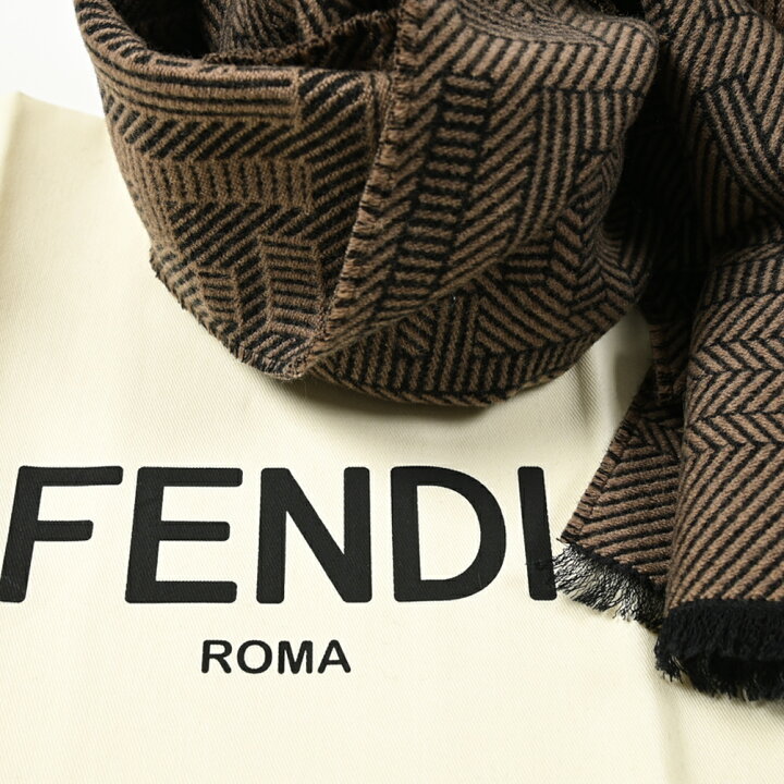 楽天市場】フェンディ FENDI 23-24AW マフラー ウール シルク スカーフ  