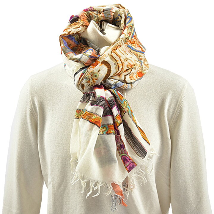 楽天市場】エトロ ETRO ストール マフラー 春 秋 3シーズン メンズ  