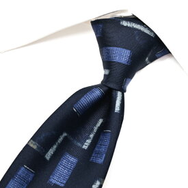 【新春初売り】【P20倍】 ジョルジオ アルマーニ GIORGIO ARMANI ネクタイ オールシーズン メンズ シルク 100% 総柄 ネイビー イタリア ブランド MADE IN ITALY ビジネス ギフト プレゼント ラッピング無料