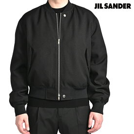 【P10倍】 ジルサンダー JIL SANDER 【2026年 春夏新作】 MA-1 ギャバジン ボンバージャケット 中綿ブルゾン 春夏 秋 3シーズン メンズ アウター レギュラーフィット ポリエステル 100% ブラック イタリア ブランド MADE IN ITALY