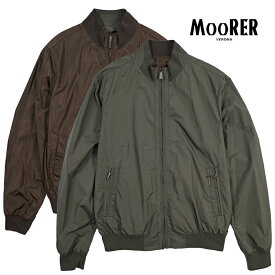 【SALE】【30％OFF】 ムーレー MOORER AXTEN-MK OT リバーシブル MA-1 ボンバージャケット ブルゾン 秋冬 春 3シーズン メンズ ライトアウター 撥水加工 ポリエステル 100% カーキグリーン ブラウン イタリア ブランド MADE IN ITALY