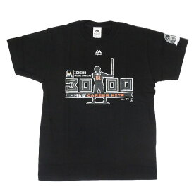 【在庫限り】マジェスティック　MM08-MIA-0093　イチロー3000本安打記念Tシャツ ［メンズ］ メール便配送(ポスト投函・発送日の3日～1週間後にお届け予定)選択で送料無料