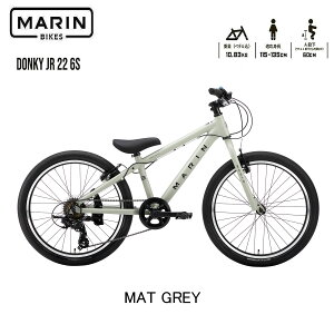 �y�X�܎��E���Z�^�A�x�X�~�ߑ��������z�݌ɗL��@�}�����o�C�N �h���L�[�W���j�A22 2026�N���f�� MARINBIKE DONKY Jr22�@�}�b�g�O���[�@ 22�C���` �L�b�Y�o�C�N �q�����]�ԁ@�y�K���g��:115cm-135cm