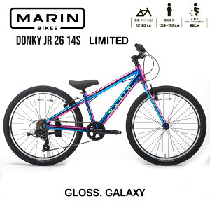 �y�݌ɗL��zMARIN(�}����) �h���L�[�W���j�A26 ���~�e�b�h �@�J���[GALAXY�@2025�N���f�� MARINBIKE DONKY Jr26 LIMITED 26�C���` �L�b�Y�o�C�N �q�����]��