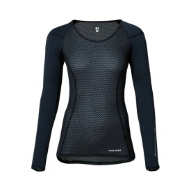 PEARL IZUMI W118 クールフィットドライUVロングスリーブ【1 ブラック/Sサイズ】パールイズミ 2024ss アンダーウェア 女性用 自転車