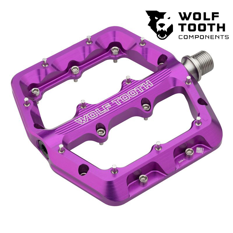 ウルフトゥース Waveform Pedal Large Purple ラージサイズ WOLF TOOTH ペダル パーツ 自転車