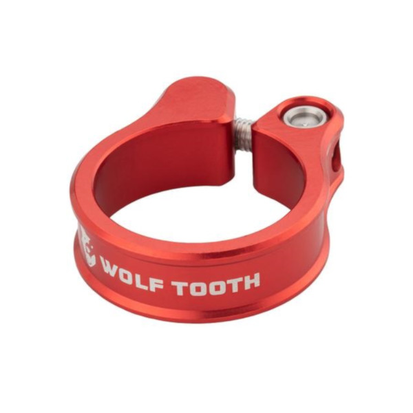 メール便送料250円 ウルフトゥース Wolf Tooth Seatpost Clamp 大好き 31.8mm Red WOLF TOOTH お得クーポン発行中