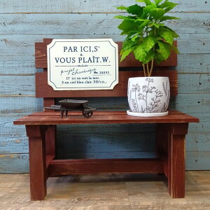 ガーデニング雑貨 花台 フラワースタンド 棚 ラック シェルフ ガーデン雑貨 ガーデニング 雑貨 アンティーク ナチュラル おしゃれ かわいい RACK ミニベンチLBR TB-10-160