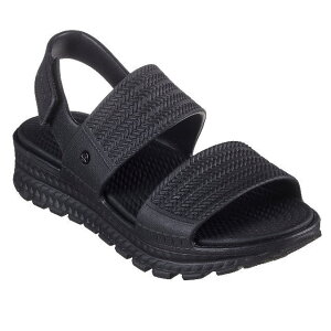 SKECHERS ARCH FIT FOOTSTEPS-SUNNY DAYS 111461 BBK�X�P�b�`���[�Y �A�[�`�t�B�b�g �t�b�g�X�e�b�v - �T�j�[�f�C�Y�@���f�B�[�X �R���t�H�[�g �T���_�� �u���b�N