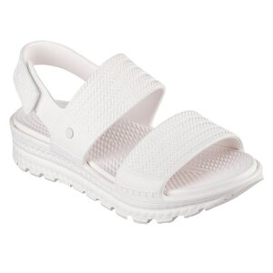 SKECHERS ARCH FIT FOOTSTEPS-SUNNY DAYS 111461 WHT�X�P�b�`���[�Y �A�[�`�t�B�b�g �t�b�g�X�e�b�v - �T�j�[�f�C�Y�@���f�B�[�X �R���t�H�[�g �T���_�� �z���C�g