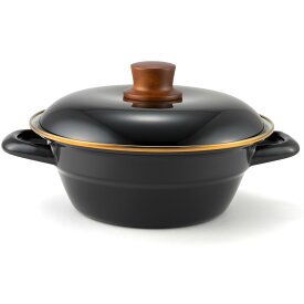 【残りわずか】富士ホーロー ホーロー鍋 20cm 両手鍋 土鍋 ih対応 IH 直火 ガス 鍋 6号 2人用 3人用 ホーロー 琺瑯 ギフト プレゼント 贈り物 2L ご飯 鍋焼きうどん 料理 調理 かわいい おしゃれ