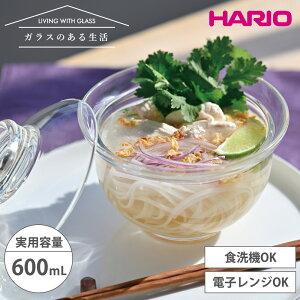 HARIO �n���I �K���X�̘��� 600ml �ǂ�Ԃ� �H�� �W�t�� �� ���Ԃ� �ǂ�Ԃ蔫 �����߂� ���ǂ� �H��@�Ή� �d�q�����W�Ή� �ϔM�K���X ������� 1�l�p ���{�� �K���X�̂��鐶�� �M�t�g �v���[��
