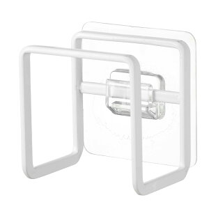 山崎実業 tower フィルムフック スポンジホルダー タワー スポンジ置き スポンジ ホルダー 置き スポンジラック シンク 流し台 キッチンパネル 水切り 浮かせる キッチン 洗面所 フィルムフッ